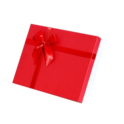 Overlegen kvalitet rød papir smykkeboks pappboks firkantet tilpasset gaveeske med logo